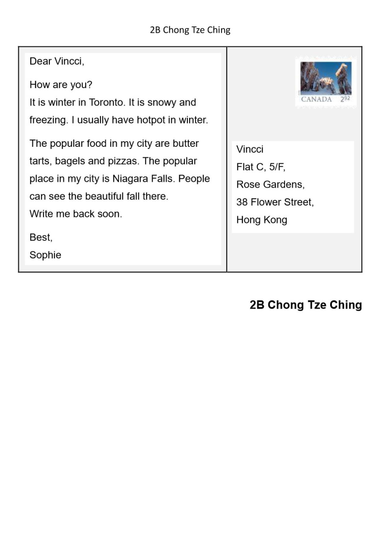 2023_ENG_2B_Chong Tsz Ching_A postcard