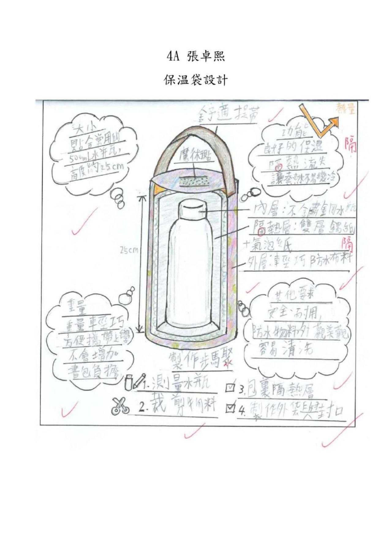 4A 張卓熙 保温袋設計作品